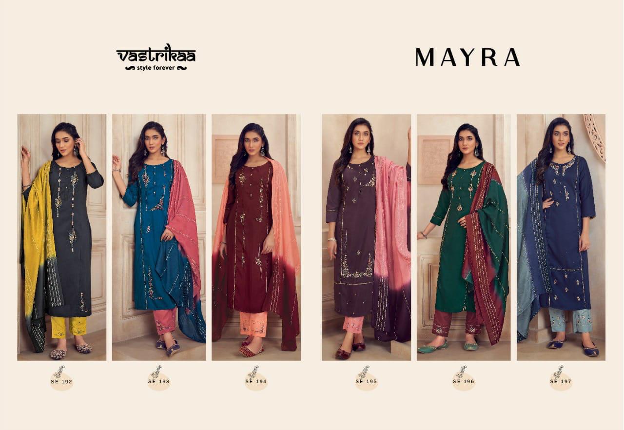 Mayra Vastrikaa Readymade Pant Style Suits Manufacturer Wholesaler